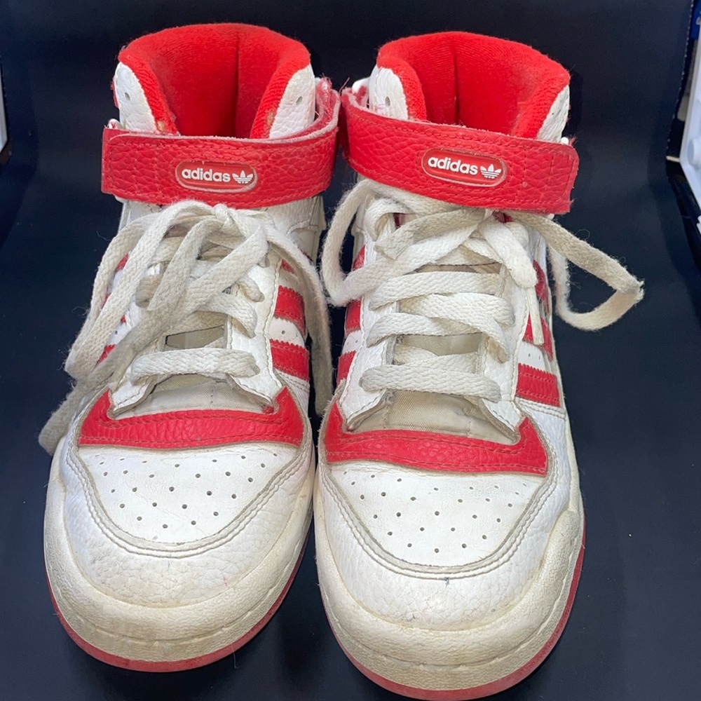 Adidas high top tennis shoes